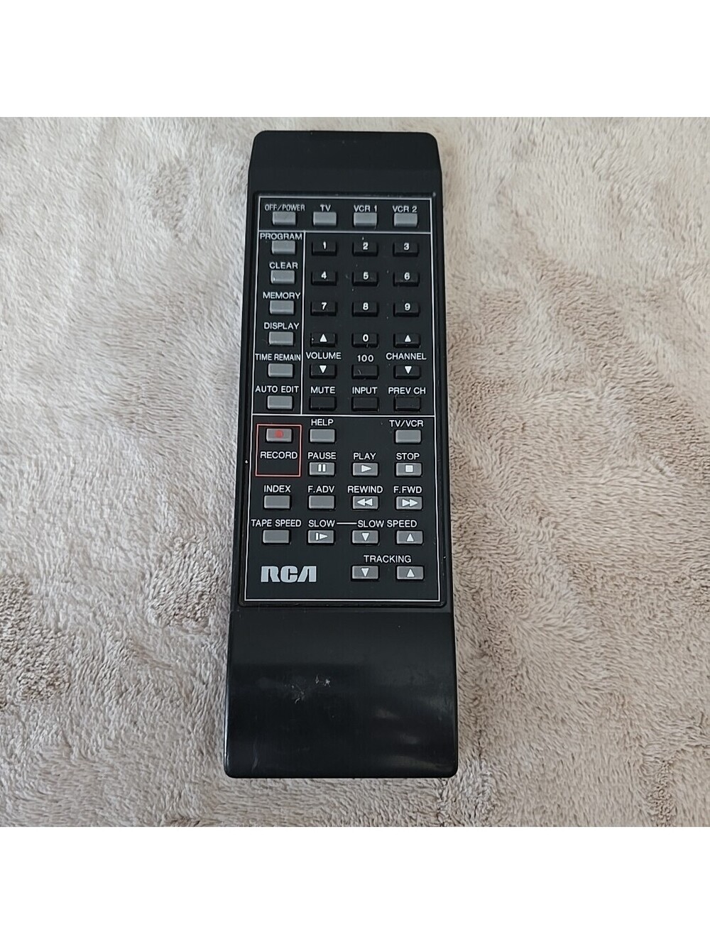 RCA remote control TV VCR SUM-3 R6 Black Vintage